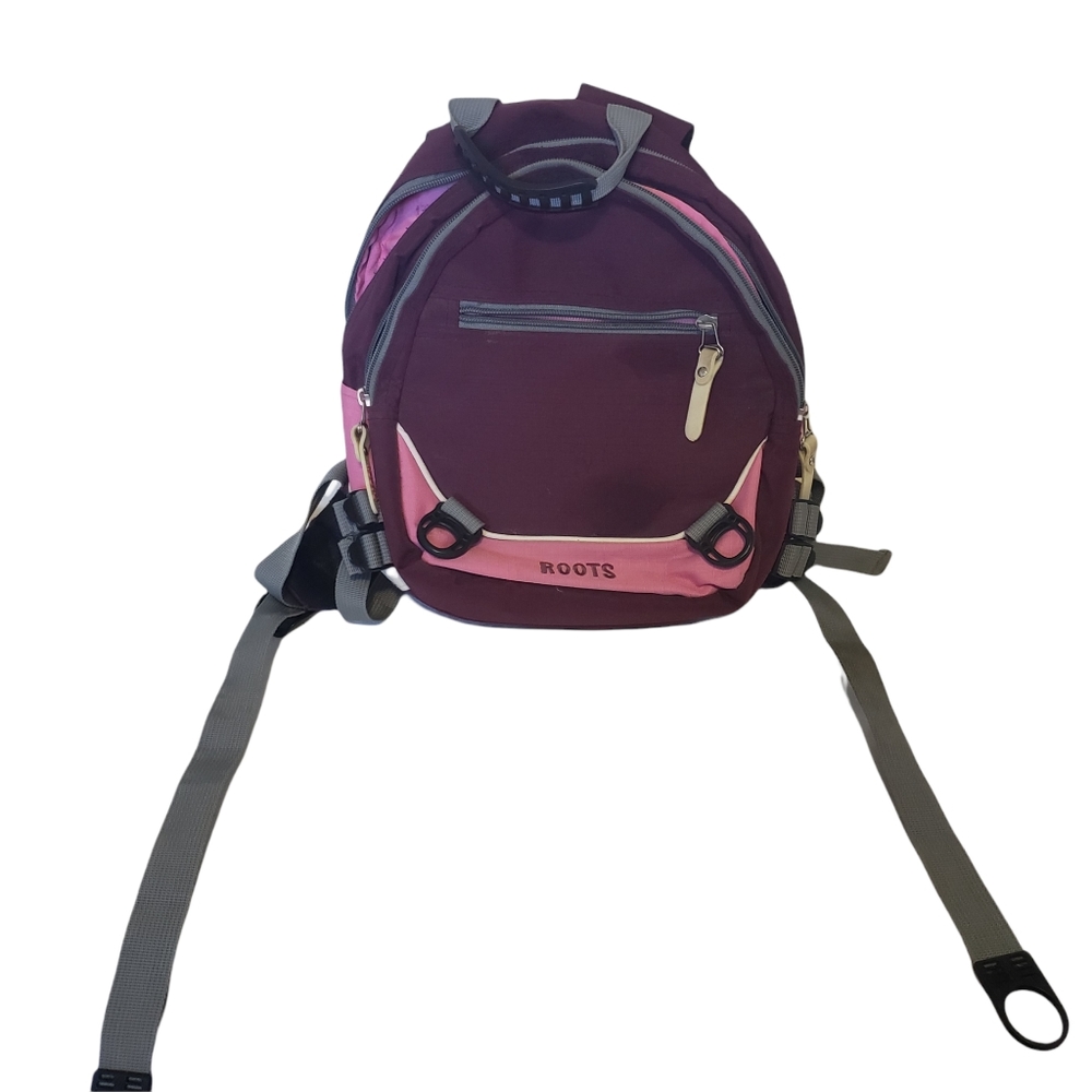 Roots kids pink purple mini backpack knapsack